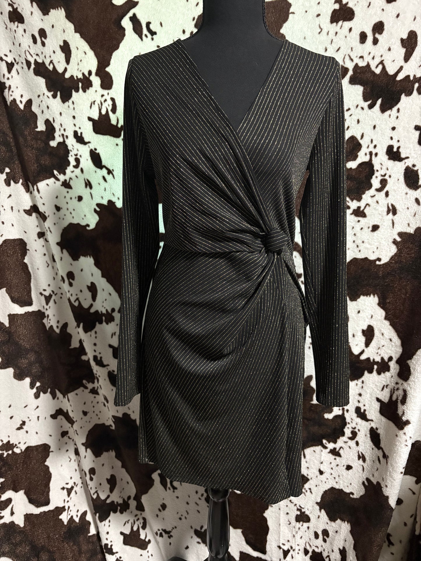 Medium Gold & Black Dress