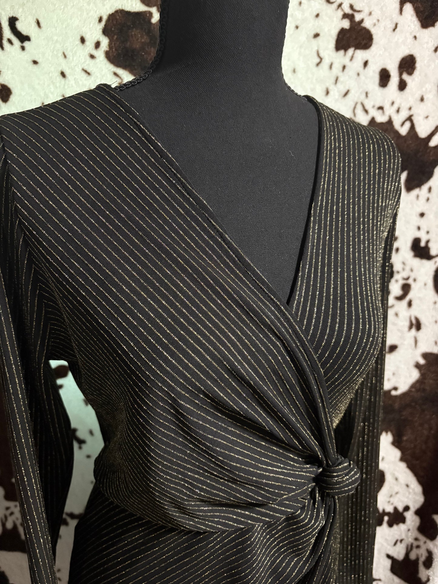 Medium Gold & Black Dress