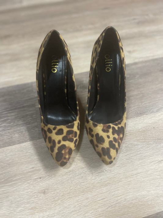 7.5 Leopard Suede Heels