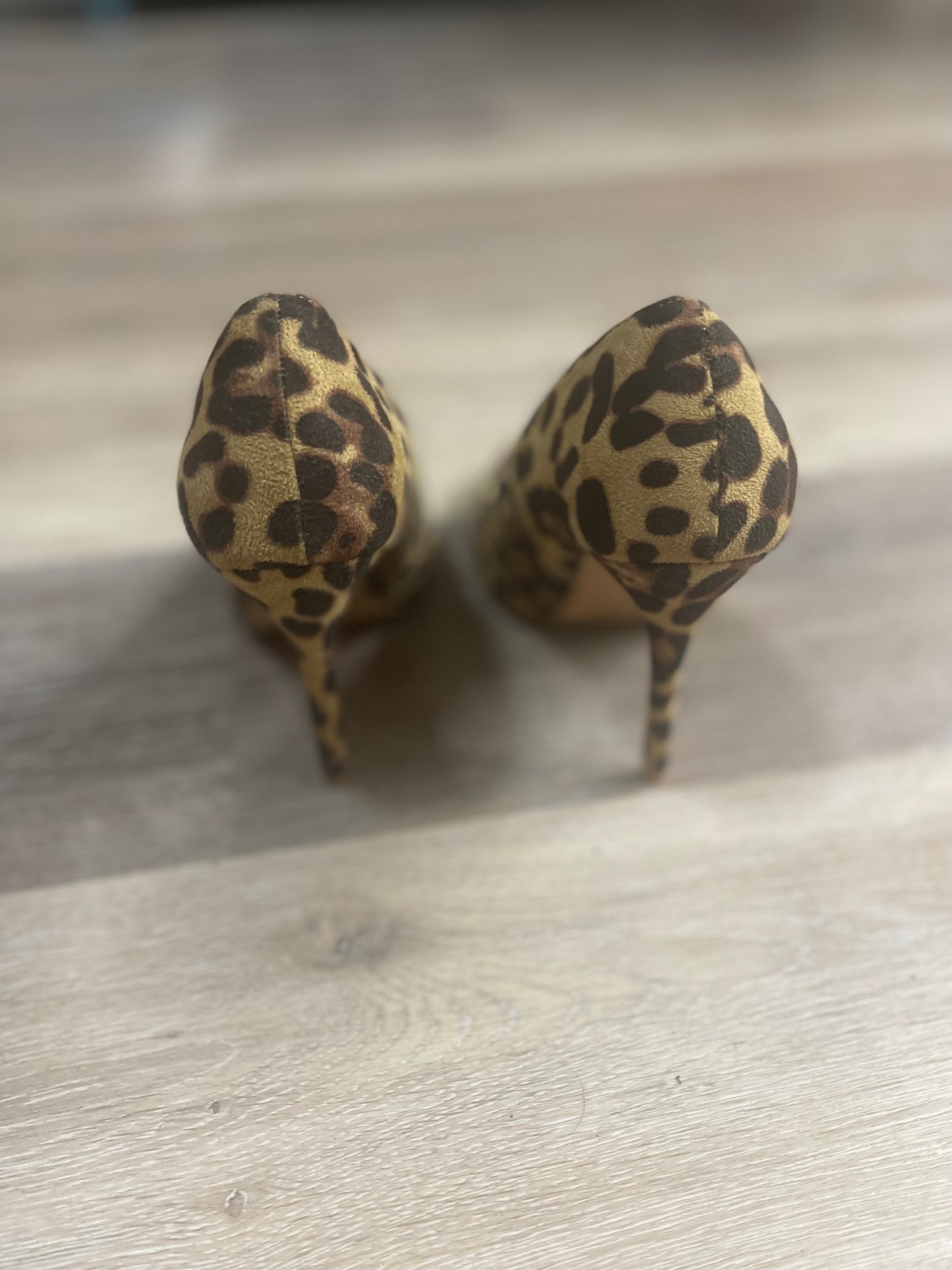 7.5 Leopard Suede Heels