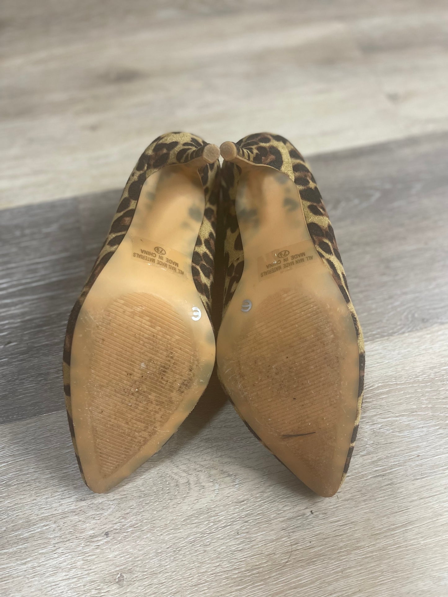 7.5 Leopard Suede Heels