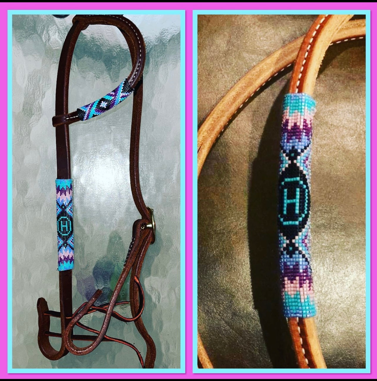 Custom Beaded Single Buckle One Ear