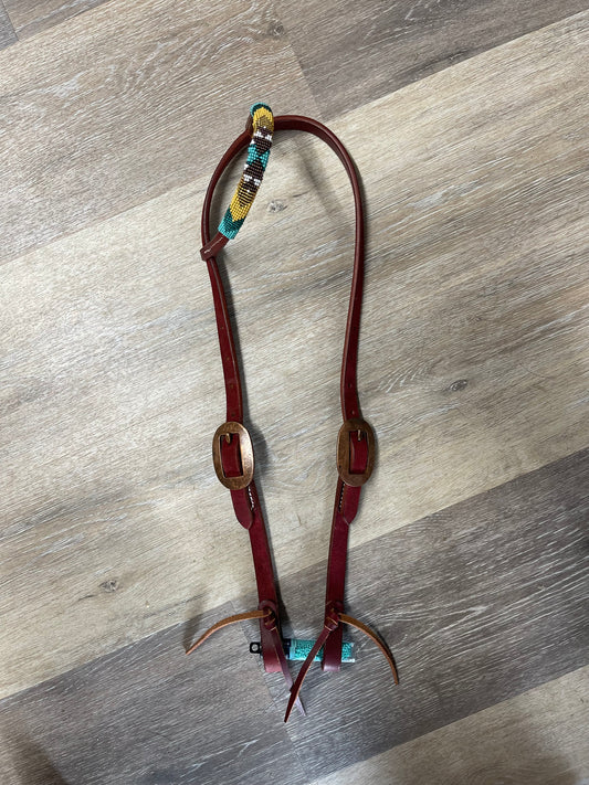 Custom Beaded Double Buckle One Ear