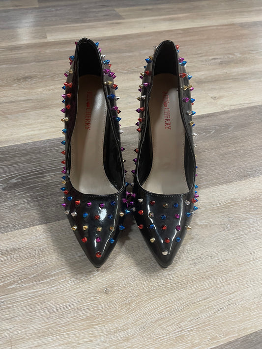 8 Red Cherry Studded Heels