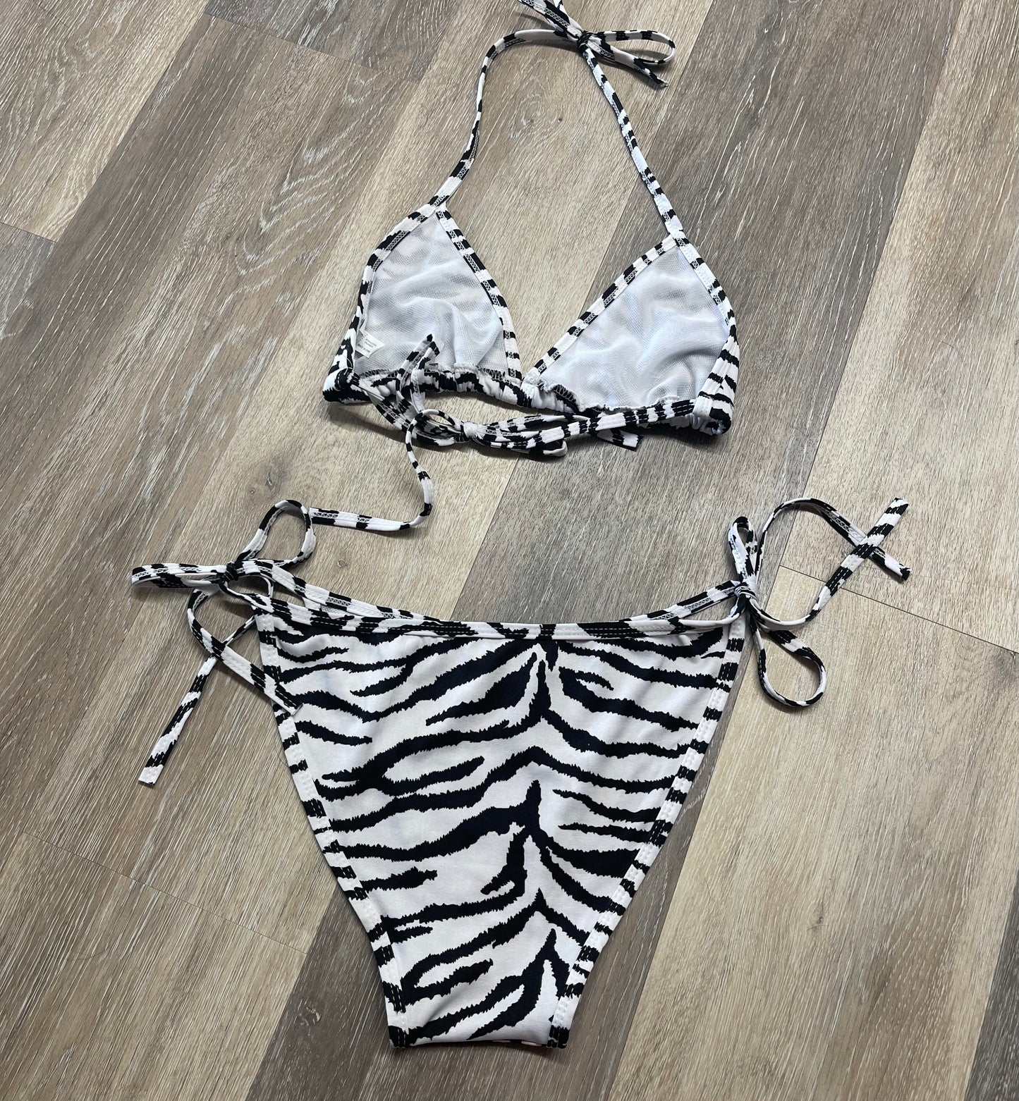 Zebra Medium String Bikini Set