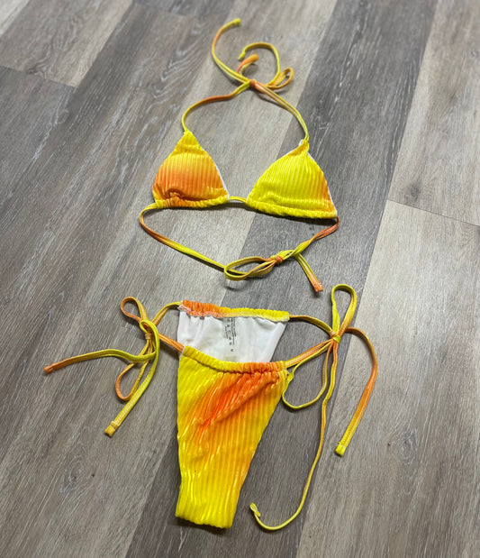 Small Neon Velvet Bikini