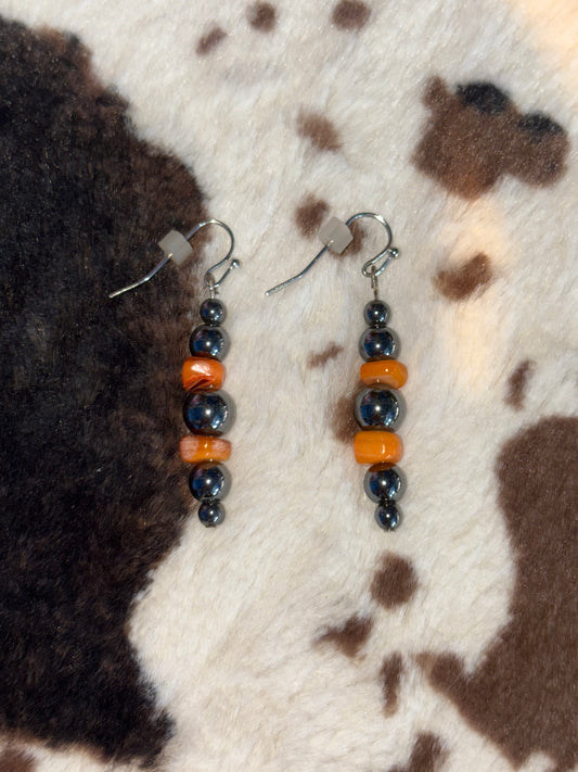 Dallas in Orange Earrings