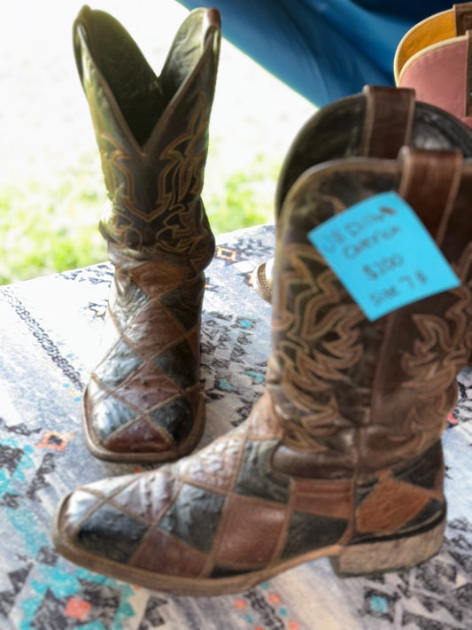 Size 7B - JB Dillon Osterich Boots